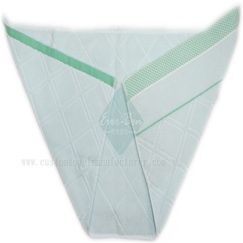 China Bulk Custom organic Jacquard Cotton towels Producer bulk Wholesale Microfibre Luxury Strip Towels Exporter Fast Drying Home Cleaning towels Factory